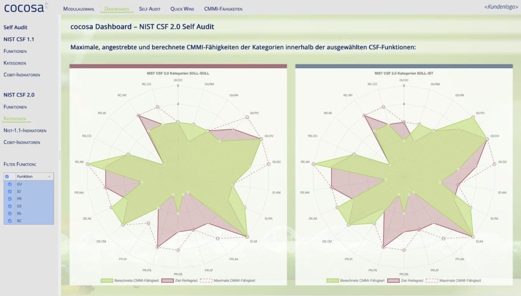 NIST CSF Self Audit Beispiel